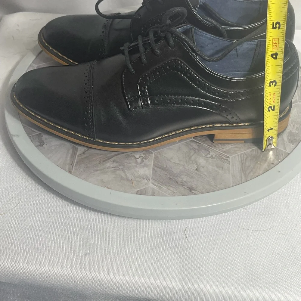 Bruno Marc Prince K1 Black Oxford Dress Shoes Boys US 3 Party Formal